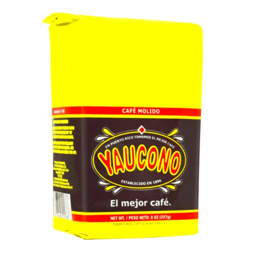 Yaucono Ground Coffee Bagged, 8 Ounce (Pack of 1)