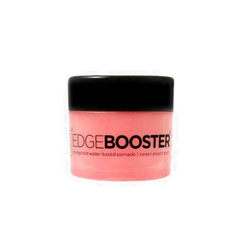 Edge Booster Style Factor EDGE BOOSTER Strong Hold Water Base Pomade- Excellent for Taming Edges & Braiding Hair (Sweet Peach, 0.85oz)