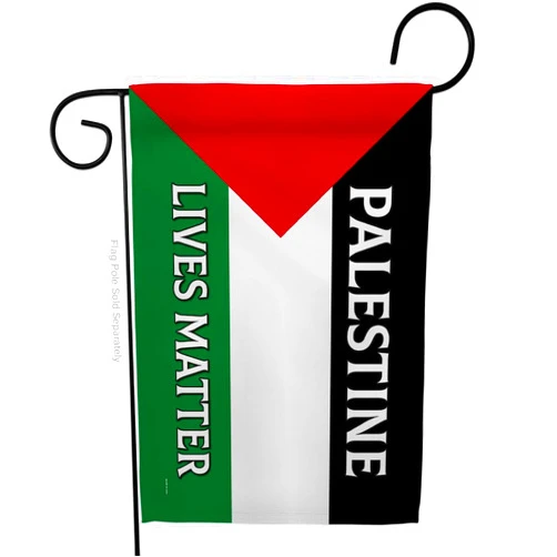 USA Decoration Palestine Lives Matter Flag Bandera de Support Stand with Palestinians Garden Tapestry Home Door Poster Wall Hanging Room Cemetery Grave Yard Signs, Jewish Decorations Made in USA