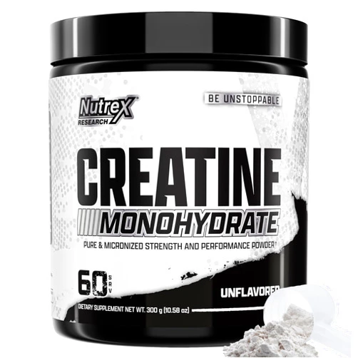 Nutrex Research Creatine Monohydrate Powder 60 Servings | Unflavored 5G Micronized Creatine Powder | Gluten Free