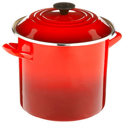 Le Creuset Enamel On Steel Stockpot, 8 qt., Cerise