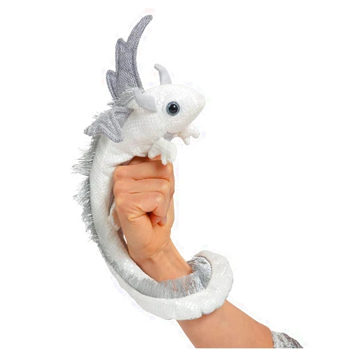 Folkmanis Pearl Dragon Wristlet Finger Puppet