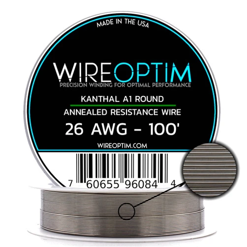 WIREOPTIM Kanthal A1 Resistance Wire 26 AWG - 100 Feet