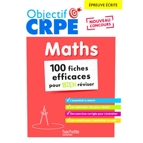 French Edition by Laure Voirin-Bremont (Author), Olivier Véziant (Author) Objectif CRPE 2025 - Maths - 100 fiches efficaces pour bien réviser - épreuve écrite d'admissibilité