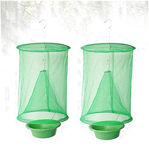 FEBSNOW Ranch Green Cage for Indoor or Outdoor Family Farms, Park, Restaurants 2-Pack Medium