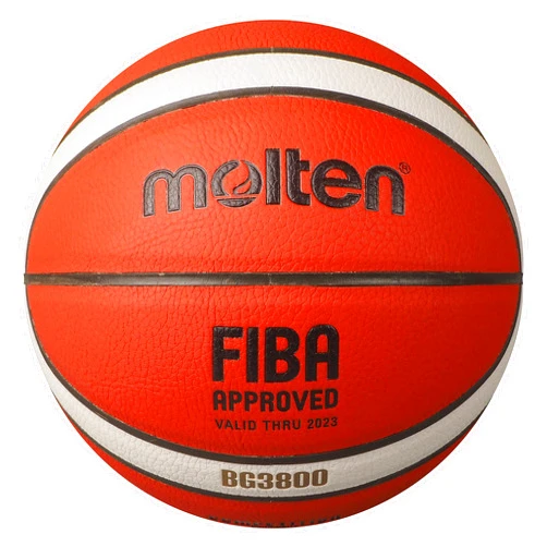 Molten BG3800 Basketball, FIBA Approved, Composite Leather, Indoor Play, Orange/Ivory