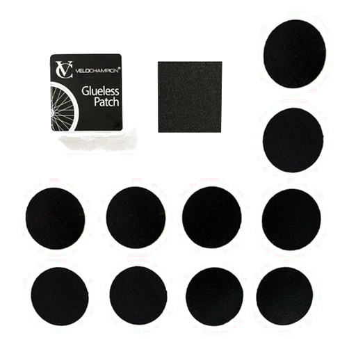 VeloChampion Bike Tube Patch Kit. Lightweight Self-Adhesive Bike Tire Patch Kit. Travel Size for Road Bike and Mountain Bike Tires and More.