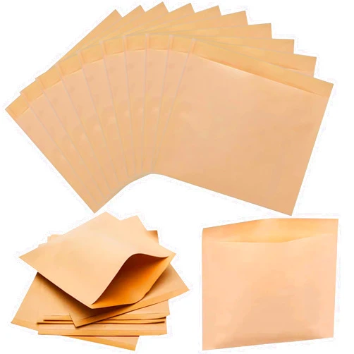 GWZiehory 100 Pack Bakery Bags, Grease Proof, Food Grade Brown Wax Paper Bags for Bakery Cookies, Treats, Snacks, Sandwiches (8.26
