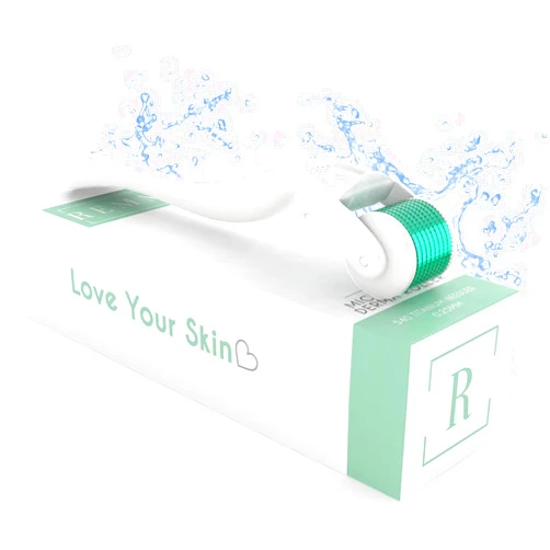 REMMI 0.25mm Derma Roller Skin Care Tools | 540 Titanium Microneedle Roller | Micro Needler Face Roller | Microdermabrasion Facial Roller with Storage Case