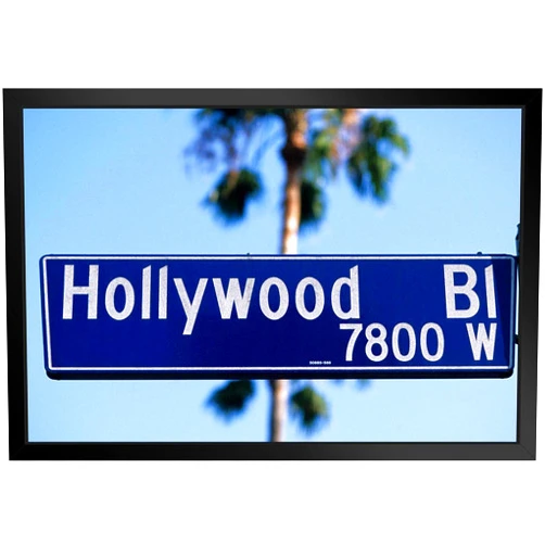 Poster Foundry Hollywood Boulevard Street Close Up Los Angeles California Photo Art Print Black Wood Framed Wall Art 20x14