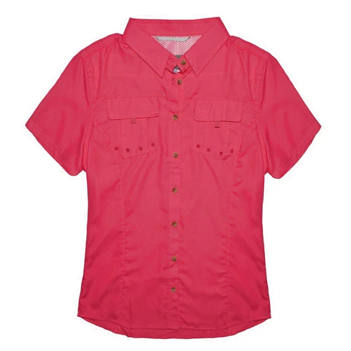 Victory Outfitters Ladies' Woven Utility Button Up Short Sleeve Shirt