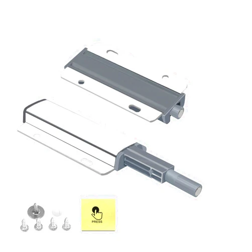 Tahila Magnetic Push Latches for Cabinets4 Pack Push to Open Door Latch Heavy Duty Touch Latches Kitchen Door Push Release Latch for Drawer Closure Push Catch Press Out Cabinet Hardware (one Size, Count, 2)