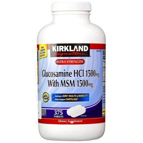 KIRKLAND Signature Glucosamine with MSM, 375 Tablets