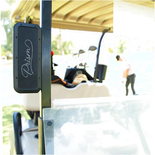 Prism Golf Company Prism's Mark 1 Portable Bluetooth Speaker, Wireless, Magnetic with Deep Bass, IPX7 Waterproof 40W Stereo Sound, 18+ Hours Playtime, 100 ft Range, NFC Touch Pairing, Stronge Magnet for Golf Carts