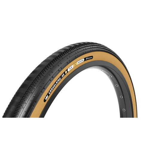 Panaracer GravelKing SS R Tire - 700 x 35, Tubeless, Folding, Black/Amber