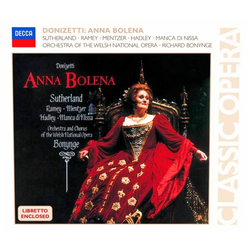 Samuel Ramey,Ernesto Gavazzi,Susanne Mentzer,Giorgio Surjan,Welsh National Opera Chorus,Joan Sutherland,Jerry Hadley,Bernadette Manca di Nissa,G. Donizetti,Gaetano Donizetti,Richard Bonynge,Welsh National Opera Orchestra Anna Bolena