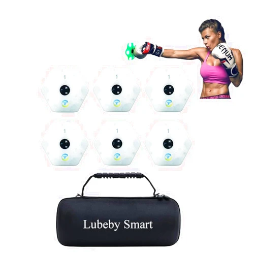 Lubeby Smart Reaction Training Light Speed Agility Improvement Reaction Lights Training Pods for Soccer Basketball Boxing Training