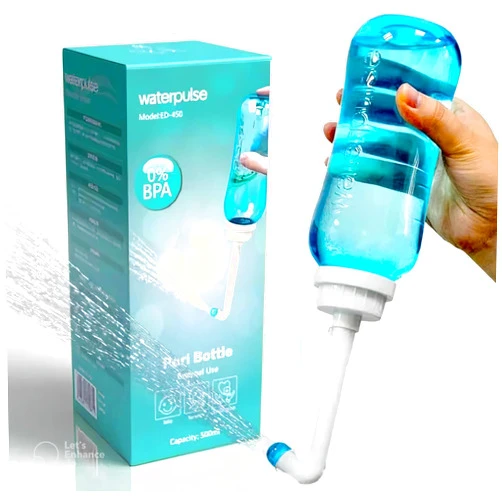 TICALBAK Peri Bottle , Squeeze-Free Portable Bidet for Postpartum Essentials, Peri Bottles for Feminine Hygiene, Portable Travel Bidet for Personal Hygiene Cleaning