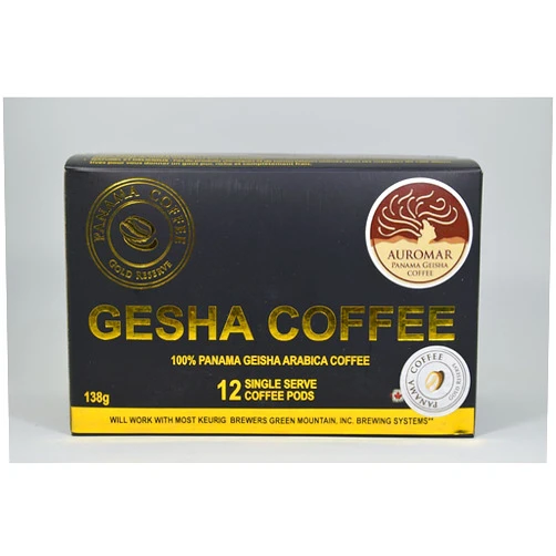 Panama Coffee Gold Reserve 12 Panama Auromar Geisha Coffee Capsule Cups