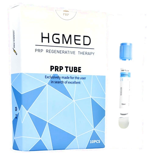 HGMED 10 Tubes PRP Tubes ACD Solution A and Gel 10 mL prp (10ml), Off White