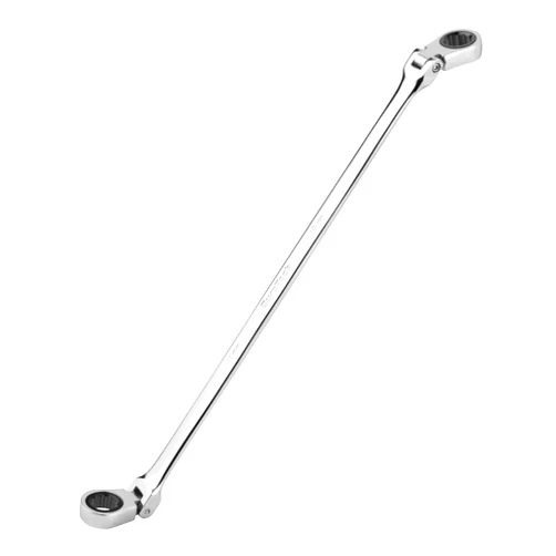DURATECH 10 * 11 mm Extra Long Flex-Head Ratcheting Wrench, Metric, CR-V Steel