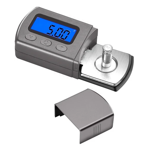 Hdiwousp Digital Turntable Stylus Force Scale Gauge 0.01g Blue LCD Backlight,Tracking Force Pressure Gauge/Scale for Tonearm Phono Cartridge