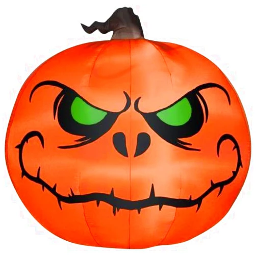 Gemmy oldzon Inflatable 5' Airblown Reaper Pumpkin Halloween Yard Decoration with Ebook
