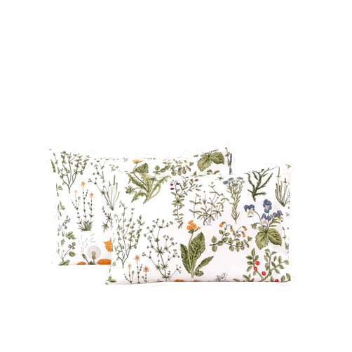 ECOCOTT 100% Cotton Pillowcases Standard Size, Floral Print Pattern Pillow Cover 2 Pack, Super Soft Envelope Closure Standard Pillow Case Set (Standard, 20