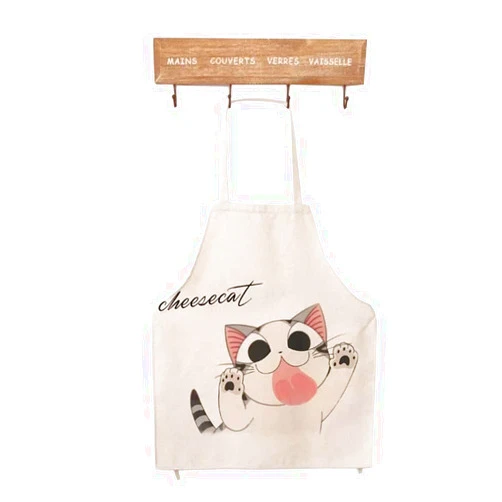Phantomon Cute Cat Cartoon Apron Cat Funny Face Japanese Creative Comic Apron Adults Size For Baking, Cooking, bbq