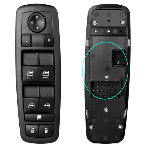 SKCEIDA Master Power Window Control Switch for 2012-2016 Dodge Grand Caravan, 2012-2015 Chrysler Town & Country, 2013-2015 Ram 1500 2500 3500 4500 5500, 2013-2015 Ram C/V 68110866AA 68110866AB