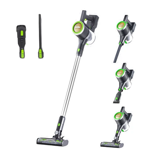 Eureka Lightweight Cordless Stick Vacuum Cleaner Convenient for Hard Floors, Rechargeable Handheld Vacuum Cleaner Portable with Powerful Motor Efficient Suction, RapidClean Ultra NEC370GR, Moss Green