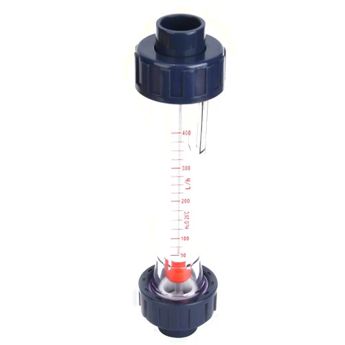 KIMISS LZS-20 (D) ABS Plastic Tube Type Liquid Flowmeter High Accuracy Water Flowmeter 40-400L H