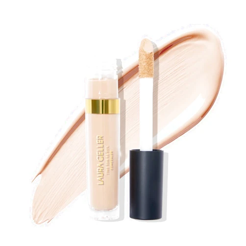 LAURA GELLER NEW YORK The Ideal Fix Concealer - Porcelain - Buildable Medium to Full Coverage Liquid Concealer - Covers Under Eye Dark Circles & Blemishes - Long-Lasting