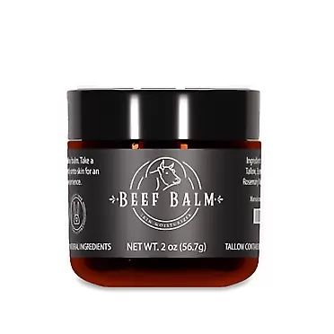 Beef Balm Beef Tallow Balm - Beef Tallow For Skin Care, Tallow Moisturizer, Face Cream, Lotion & Cream (Essential Oils, Grass-Fed Tallow)