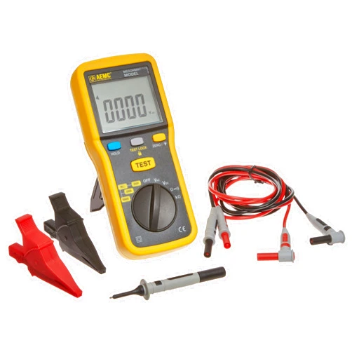 AEMC 2126.53 Digital Megohmmeter, 1000V, Black