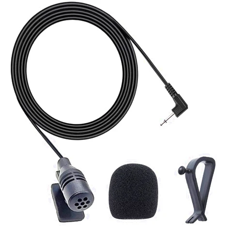 MICMXMO 3.5mm Microphone for Car Vehicle Head Unit GPS DVD Enabled Stereo Audio Radio Assembly Mic with 3m Cable, Plug and Play