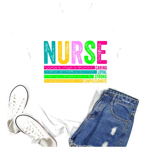 Ascrazy Women Nurse Shirt Nursing School T-Shirt Nurses Life Tee Nurse Day Tops
