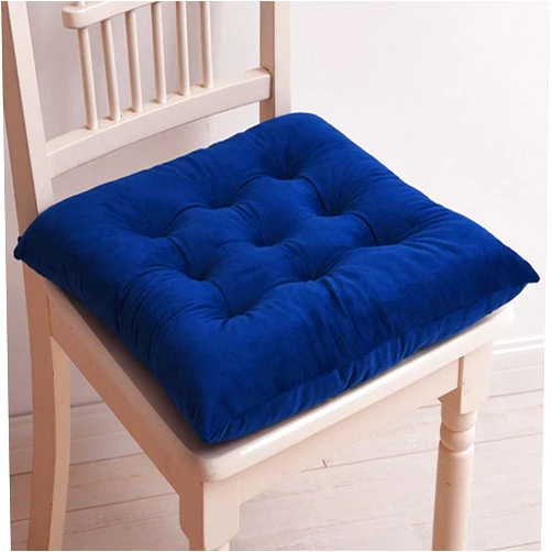 DIvokrAY Seat Cushions for Dining Chairs, Kitchen Chair Cushions Set, Dining Chair Cushions 18x18, Square Chair Cushions for Dining Chairs Indoor Outdoor Blue