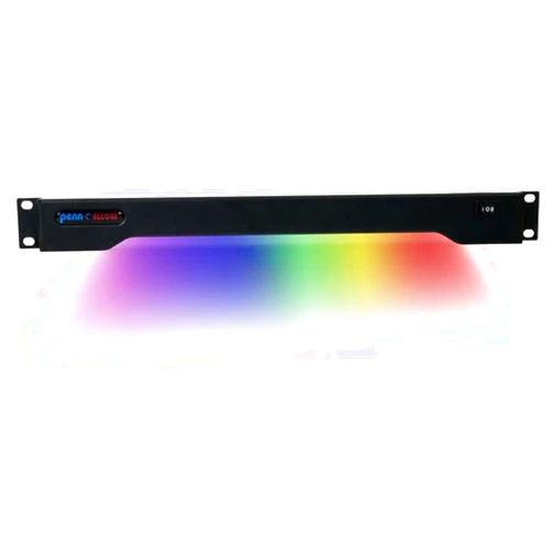 Penn Elcom 1U LED Multicolor + White Rack Mount Light for Studio, DJ RADM-23CW
