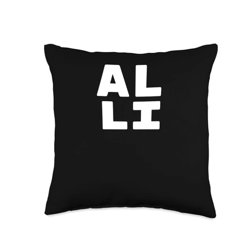Personal Gift For Women Gift For ABIGAIL ALLI Personalized Retro Girls Custom ALLI Name Throw Pillow