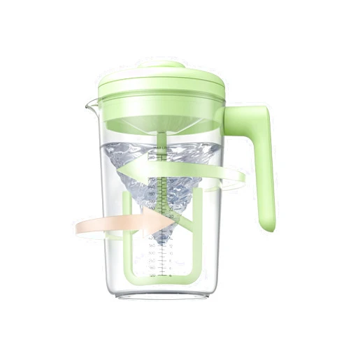 NehNeh Baby Electric Formula Pitcher, 36 oz Baby Formula Mixing Pitcher, Automatic Baby Formula Mixer, Bidirectional Stirring Breastmilk Pitcher, Locking Lid Smooth Formula Maker Milk Storage For Fridge（Green)