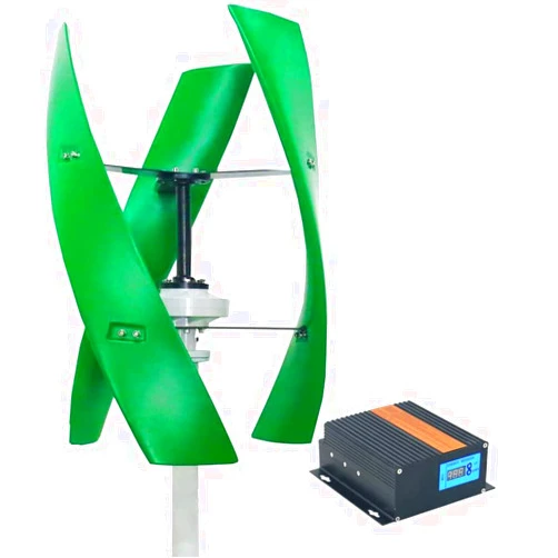 SZYARA 12000W Maglev Generator Wind Turbine Generator 3 Blades 12000W VAWT Vertical Axis Wind Turbine Kits for Off Grid Home Wind Power Hybrid System