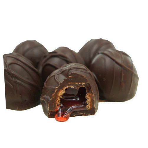 Philadelphia Candies Dark Chocolate Covered Cordial Cherries with Liquid Center Net Wt 1 lb