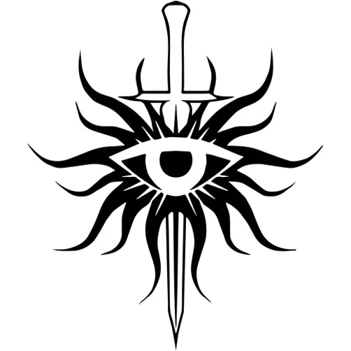 FAVFOUR INC Dragon Age Inquisition Eye Logo Stickers Symbol 5.5