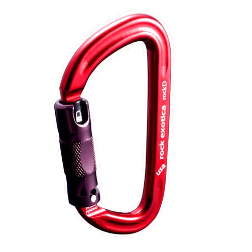 Rock Exotica rockD Auto-Lock Carabiner - Heavy Duty Locking Carabiner for Rock Climbing and Professional Climbing Gear and Industrial Use – Made in USA