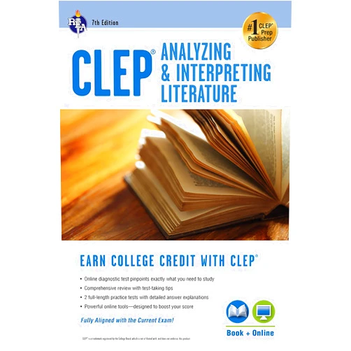 Editors of REA CLEP® Analyzing & Interpreting Literature Book + Online (CLEP Test Preparation)