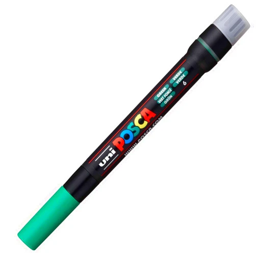 Uni-Ball posca Art Paint Marker (PX146621000), Green, pcf-350 (1-10mm) brush