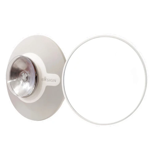 Bosign Suction Cup Mounted Detachable Mirror 5x Magnification White