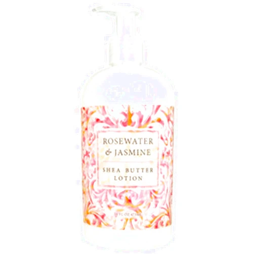 Greenwich Bay Trading Company Shea Butter Lotion, Rosewater & Jasmine 16 Fl Oz
