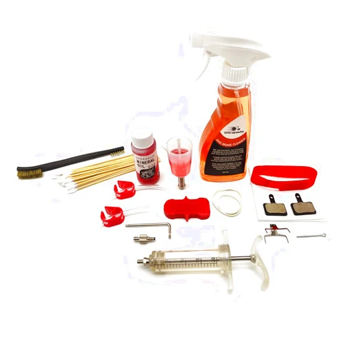Ultrafashs Bike Brake Bleed and Cleaning Kit for Shimano Hydraulic Disc Brakes,Suitable for Mountain,Road Bicycle,with Brake Pads.Bike Brake Cleaner(10oz), Mineral Oil(2oz)